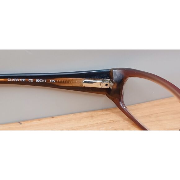 Linea Roma Eyewear Class 166 C2 50-17-135 Brown Eyeglasses Frames - Picture 4 of 15